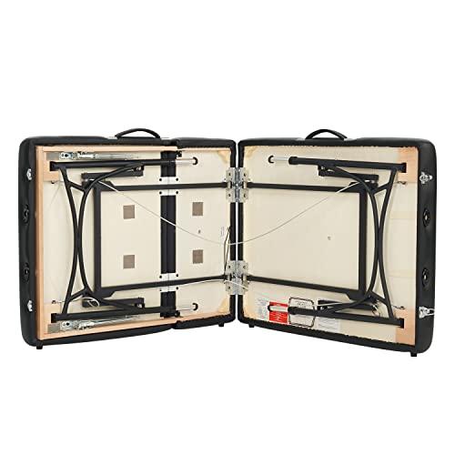 Master Massage Master Massage Violet-Tilt 29.5''Liftback Tilting Salon Aluminum Massage Table Package(Black)