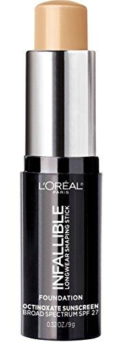 L'Oreal Paris L'Oreal Paris Makeup Infallible Longwear Shaping Stick Foundation, 405 Sand, 1 Tube, 0.32 Ounce