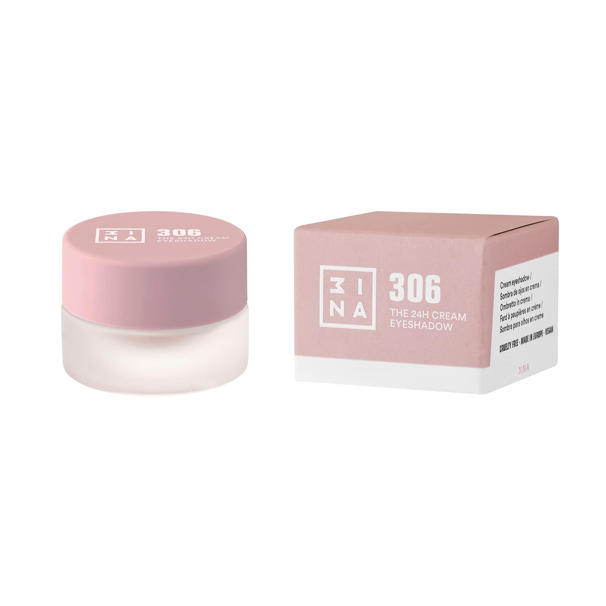 3ina 3ina MAKEUP - Vegan - Cruelty Free - The Cream Eyeshadow 918 - Silver - 24H Longwearing & Waterproof Formula - Fast Drying Formula - Highly Pigmented - Matte and Shimmer Finish