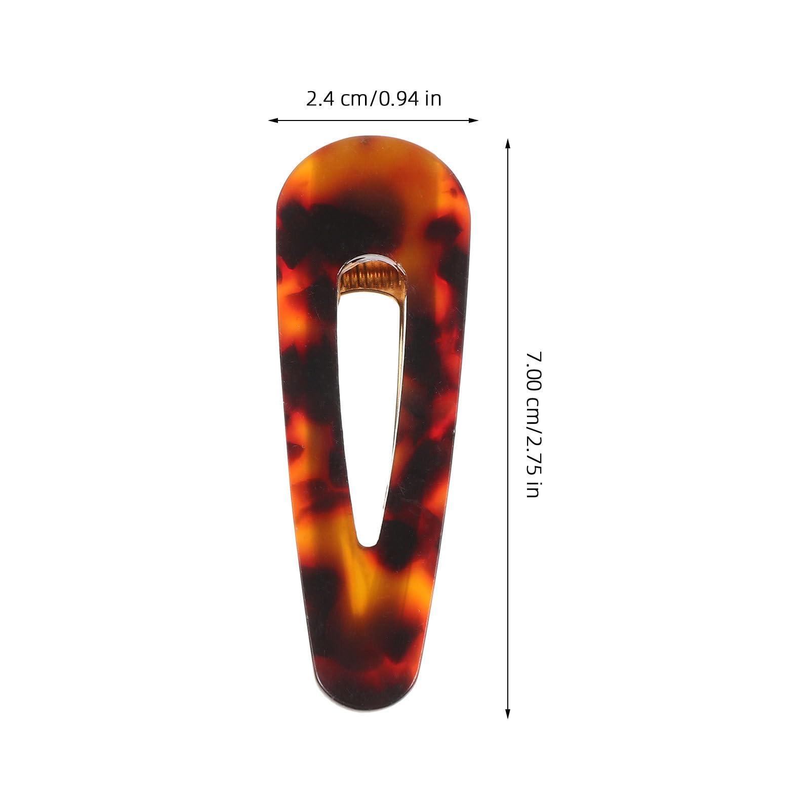 FRCOLOR 3pcs Hair Clip Womens Hair Accessories Flat Hair Barrettes Acrylic Hair Accessories Hair Snap Pins New Year Hair Pin Resin Hair Barrettes Bobby Pins Girl Side Clip Seamless