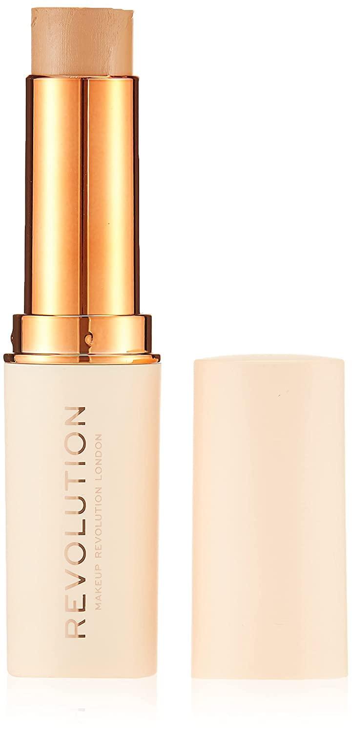 metrey metrey Makeup Revolution Fast Base Stick Foundation F12, Dark Brown, 30g