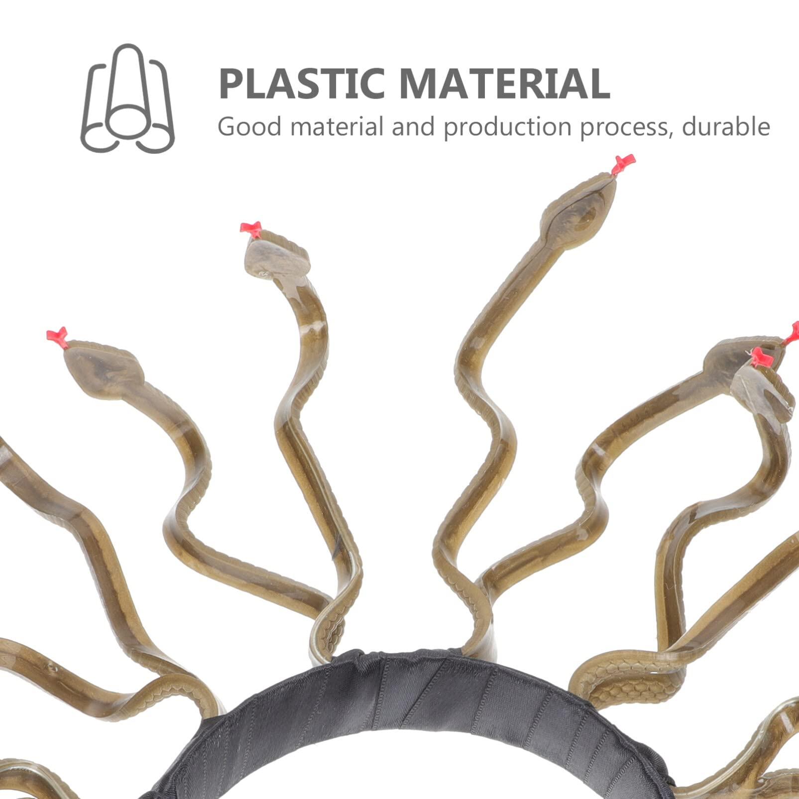 Beaupretty Beaupretty Snake Headband Medusa Headpiece Halloween Snake Headband Goddess Headband Medusa Headdress Greek Goddess Cosplay Costume Accessory for Women Bronze