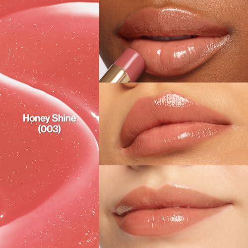 REVLON REVLON Super Lustrous Glass Shine Balm, Hydrating Tinted Lip Balm, Sheer, Glossy Shiny Finish, 003 Honey Shine, 0.11 oz