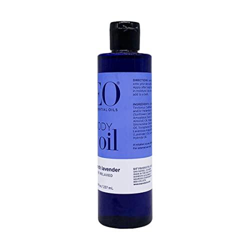 EO EO Body Oil: Massage and Moisturize, French Lavender, 8 Ounce