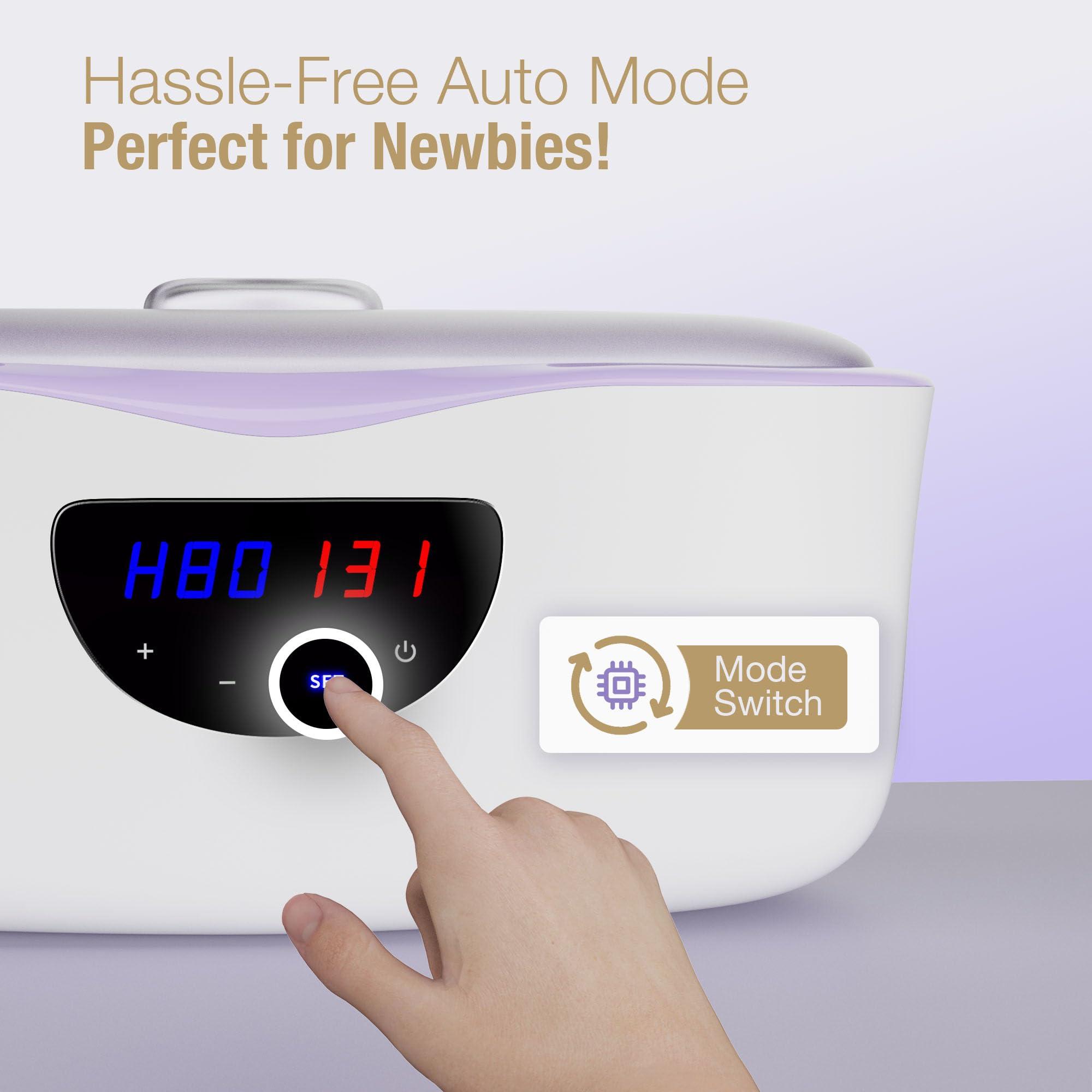 LAVANY Paraffin Wax Machine for Hands and Feet, Paraffin Wax Warmer with Auto Mode for Beginner-Friendly Home Spa, All-in-One Kit for Paraffin Bath
