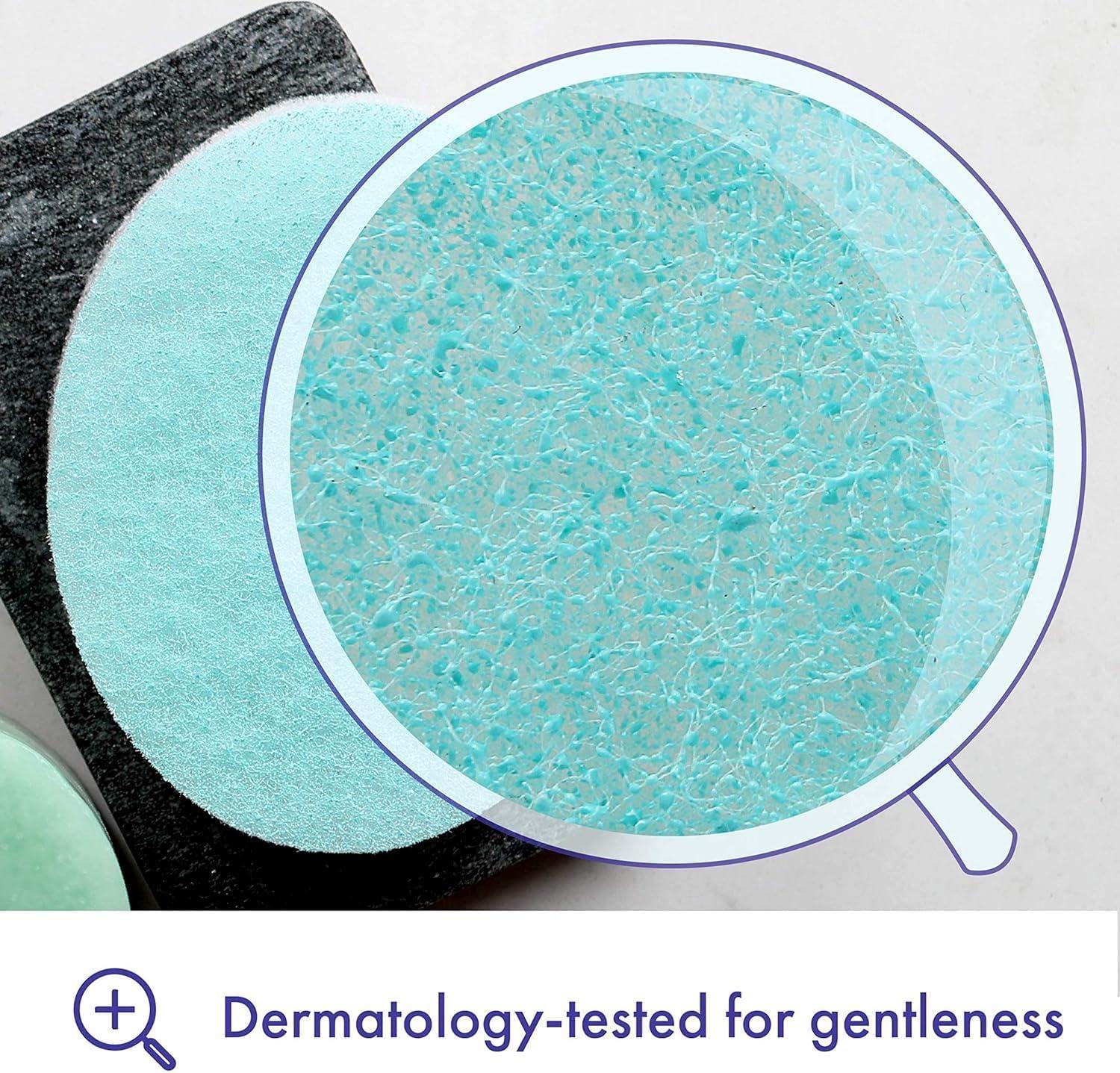 Buf-Puf Buf-Puf Body Sponge, Bath Sponge, Dermatologist Developed, Cleanses Skin of Dirt, and Excess Oil, Reusable, Exfoliating, 5 Count