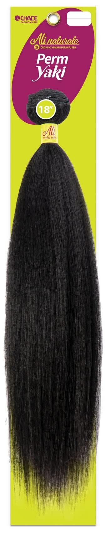 Chade Fashions Inc Chade Fashions Ali-naturale Perm Yaki High Heat Synthetic Hair Flat Style Loose Ends - ANY30" (1B)