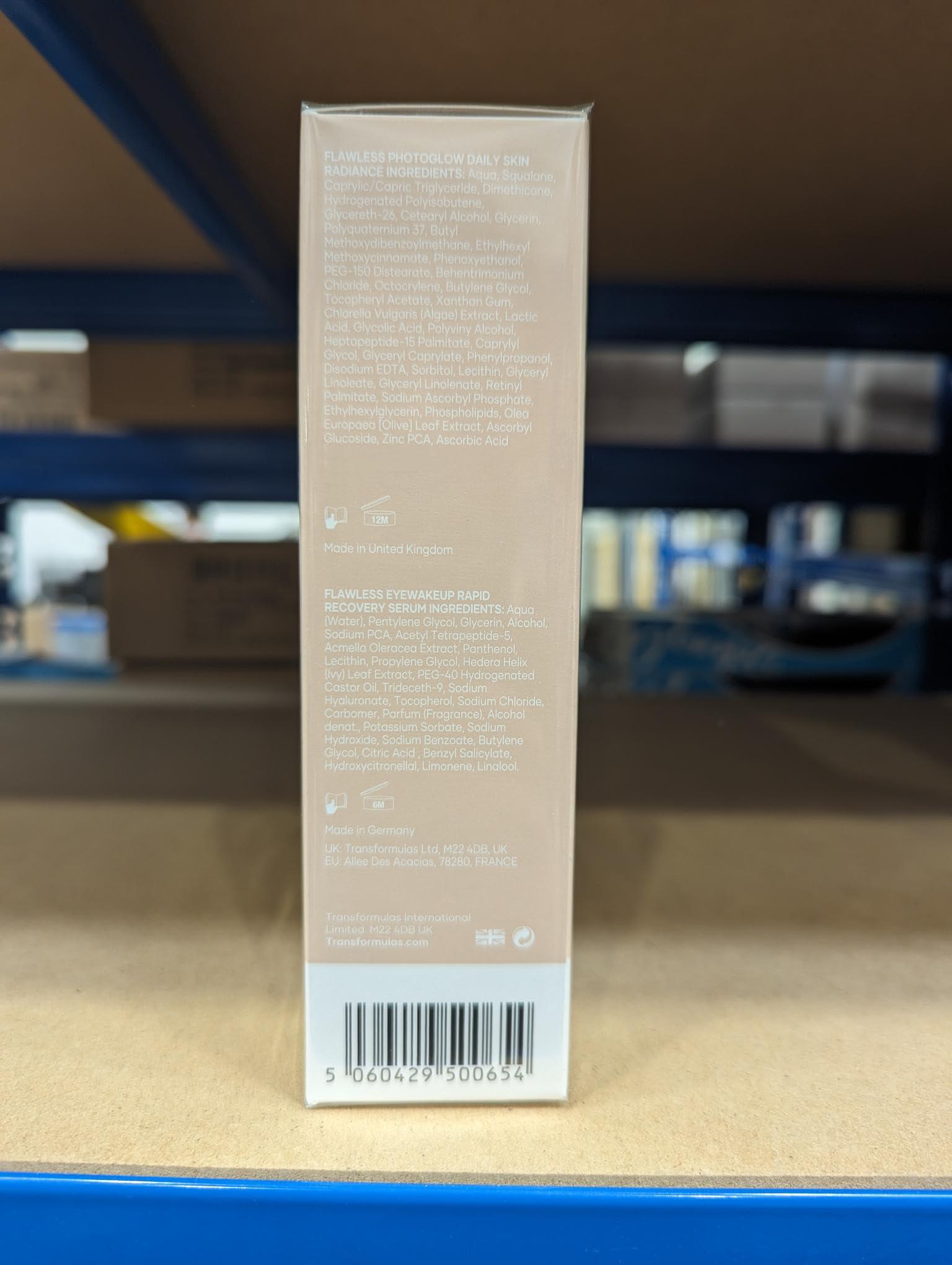 Transformulas Transformulas Flawless PhotoGlow 50ml & Eye Wake Up Rapid Recovery 17.5ml 15 Day Result Set, Reduces Puffiness and Dark Circles, Daily Use