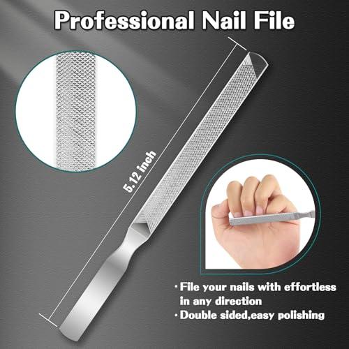 JTIEO JTIEO 4 Pack Ingrown Toenail Clippers Kit for Ingrown & Thick Nail Ingrown Toenail Treatment Ingrown Toenail Removal Kit Professional Tool