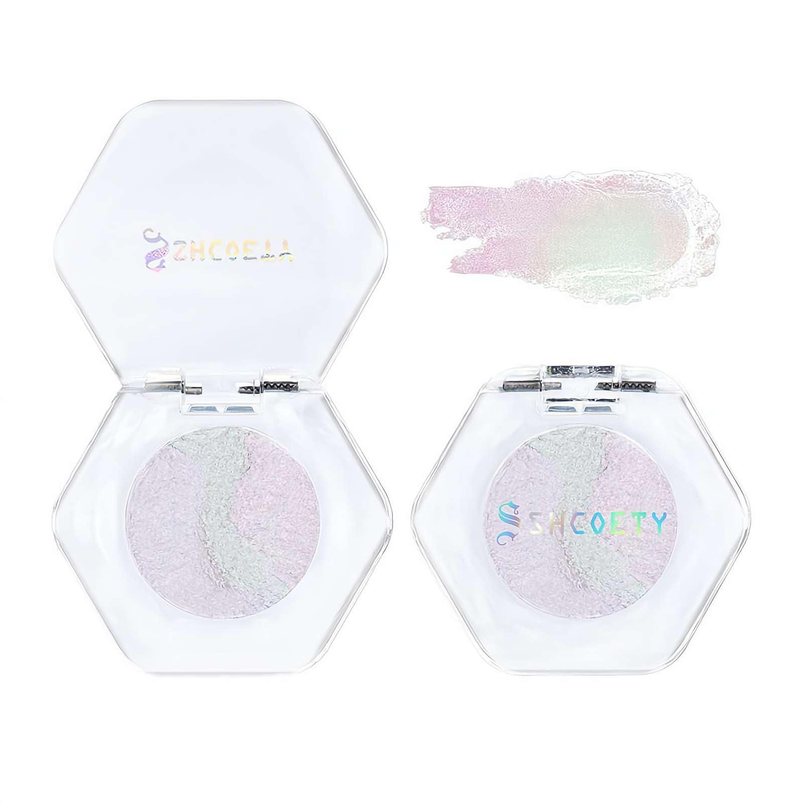 WNPXQNT Chameleon Eyeshadow,Holographic Glitter Cosmetics Eyeshadow,Shifting Eyeshadow,Single Shadows Ethereal Single Color Eyeshadow With Exquisite Glitters for Women Girls