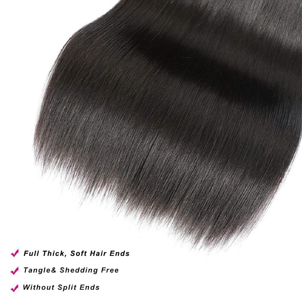 JTMMP JTMMP Straight Human Hair Bundles 26 26 26 inch Straight Bundles Human Hair Unprocessed Brazilian virgin Straight Hair 3 Bundles Deals Extensions Weave Human Hair Natural Color for Woman