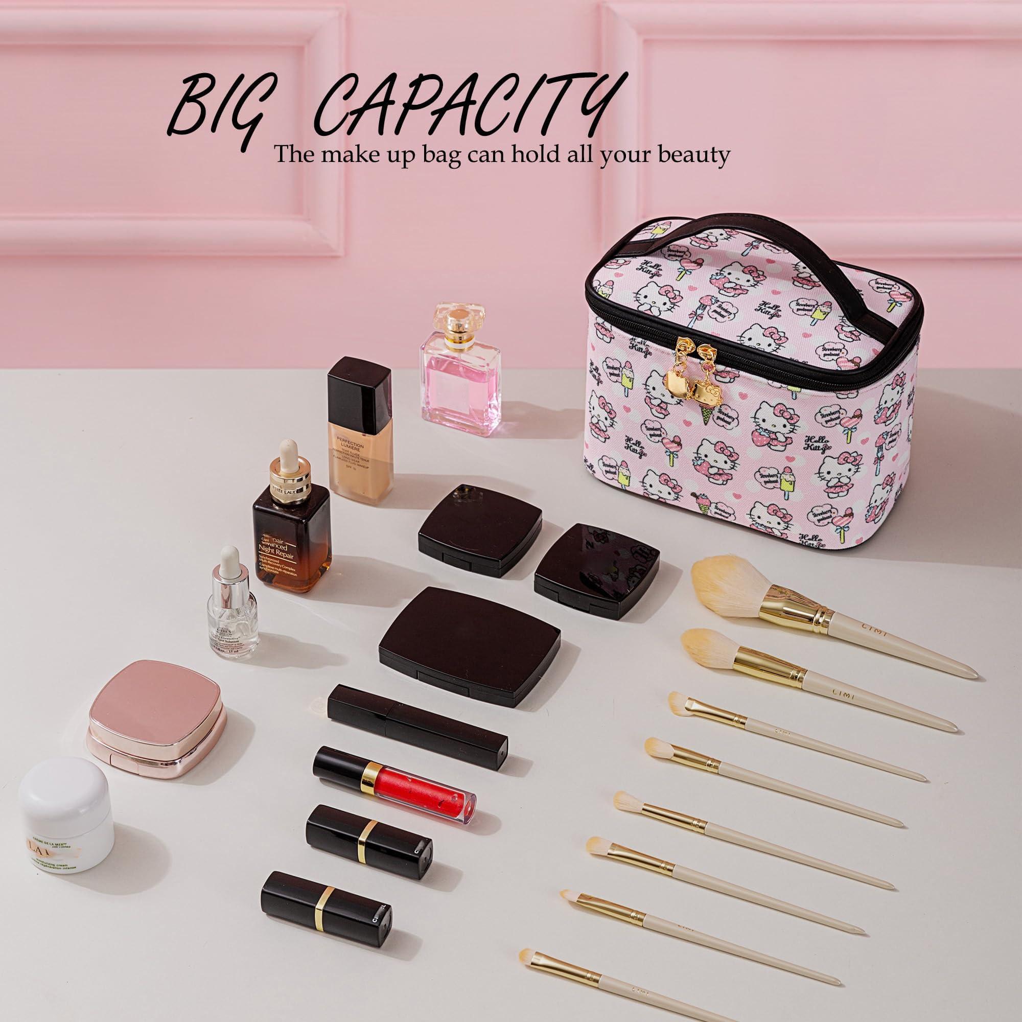 AmBealla AmBealla Make up Bag Travel Cosmetic Bags Brush Holder Zipper Pouch Case Organizer Cute Organizer Suitable for Purse for Women (07 Sweet Candy)