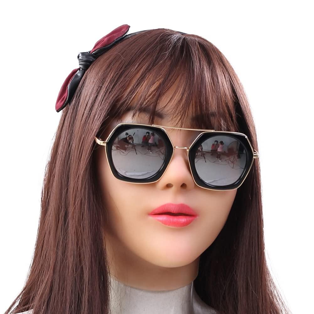 YRZGSAWJ YRZGSAWJ Silicone Female Head Mask Realistic Women Face Mask Named Anjira (Tan)