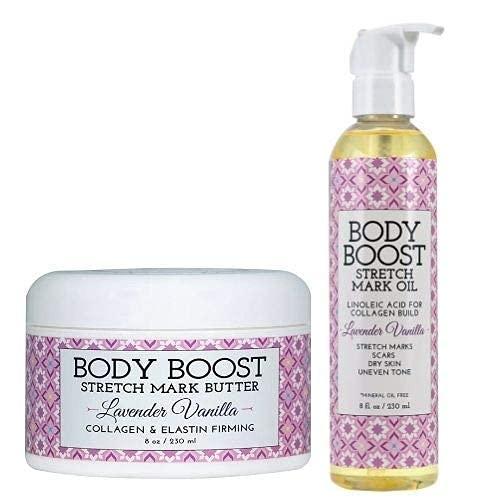 Body Boost Body Boost Lavender Stretch Mark Butter and Oil Duo