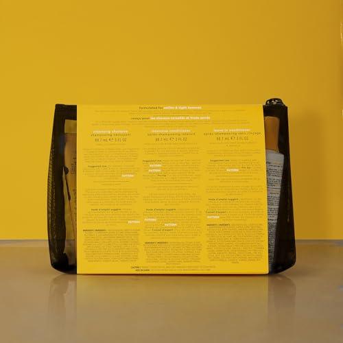 PATTERN PATTERN Beauty by Tracee Ellis Ross Texture Travel Kit for Curly & Coily Hair, 3a-4c, Includes 3 oz Leave-In Conditioner, 3 oz Intensive Conditioner, 3 oz Cleansing Shampoo