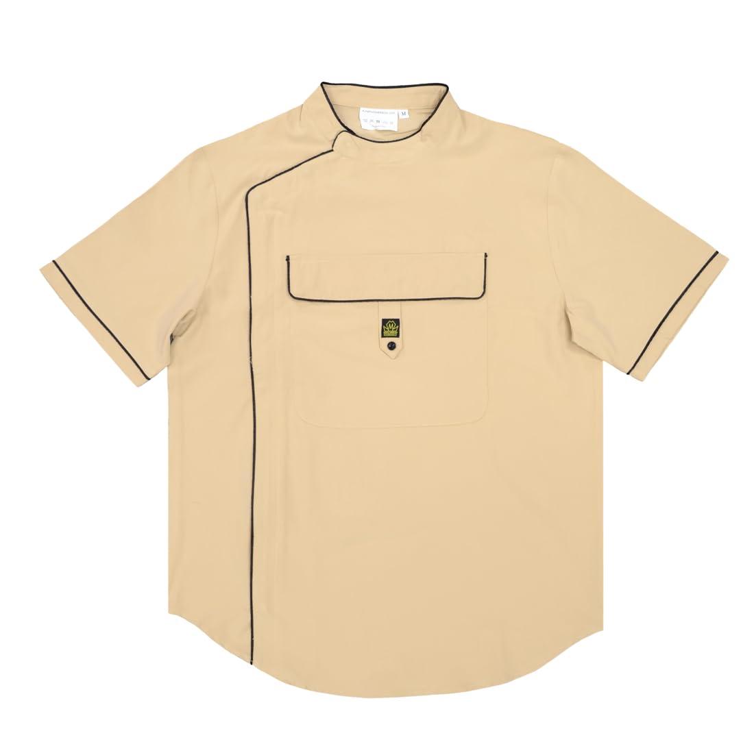 Generic Generic Barber Smock Professional Barber Jacket For Men King Midas Empire (Medium)