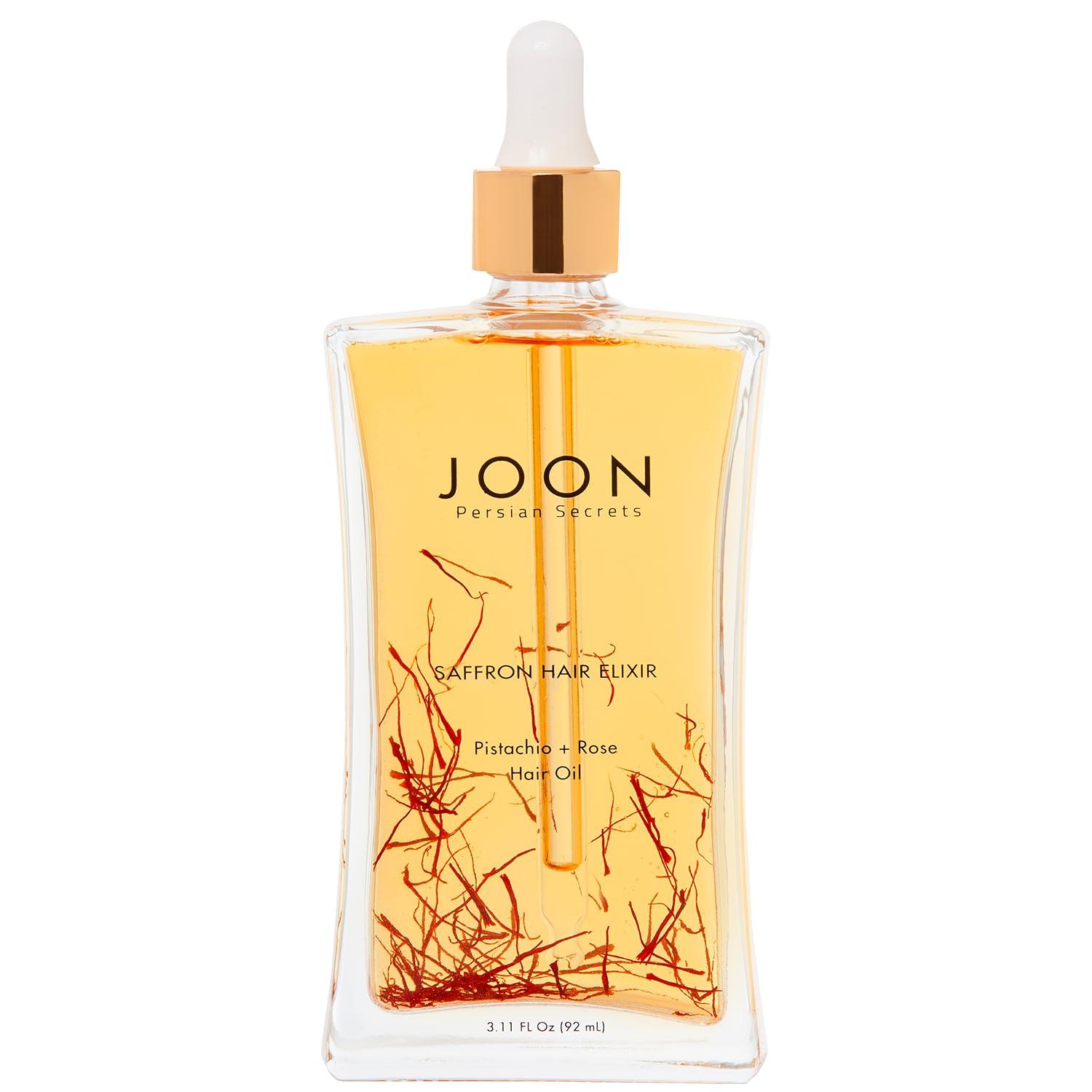 Joon Joon Saffron Hair Elixir Pistachio + Rose Hair Oil, 3.11 Fl. Oz.