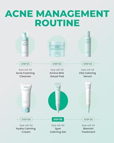 bye od-td bye od-td Spot Calming Gel (0.5fl oz) - Emergency Spot Cream, Moisturizing Overnight Care. Korean Skincare by LG Beauty. Retinal, LHA, Herb-Vinegar Tincture.