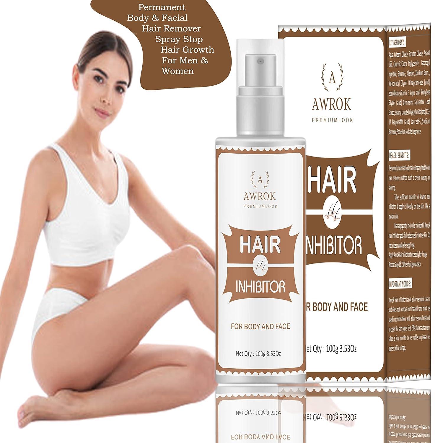 Generic Permanent Hair Removal Lotion - Organic Stop Hair Growth Inhibitor for Body and Face - Hair Removal for Women - Natural Painless Hair Inhibitor-100G