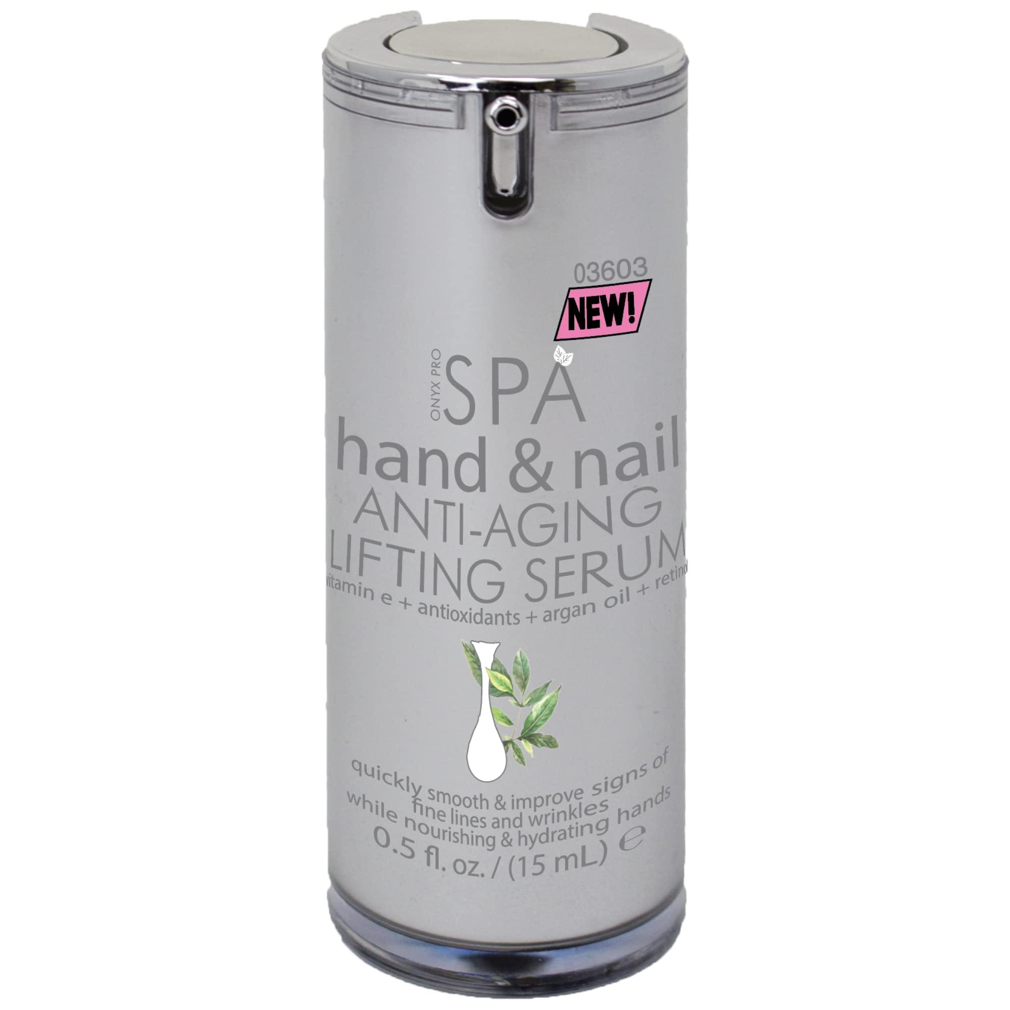 Onyx Professional Retinol Anti-Aging Hand Cream for Hands and Nails with Vitamin E 0.5 Fl Oz, Argan Oil - Hand Moisturizer, Lotion for Dry Skin by Onyx Professional