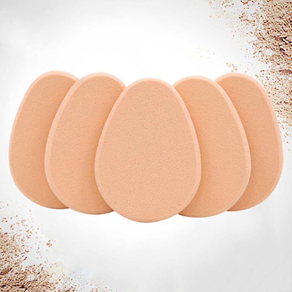 JJLFresheners 5Pcs Beige Smooth Makeup Sponge Blender Flawless Foundation Powder Puff Beauty,Makeup Brushes and Tools