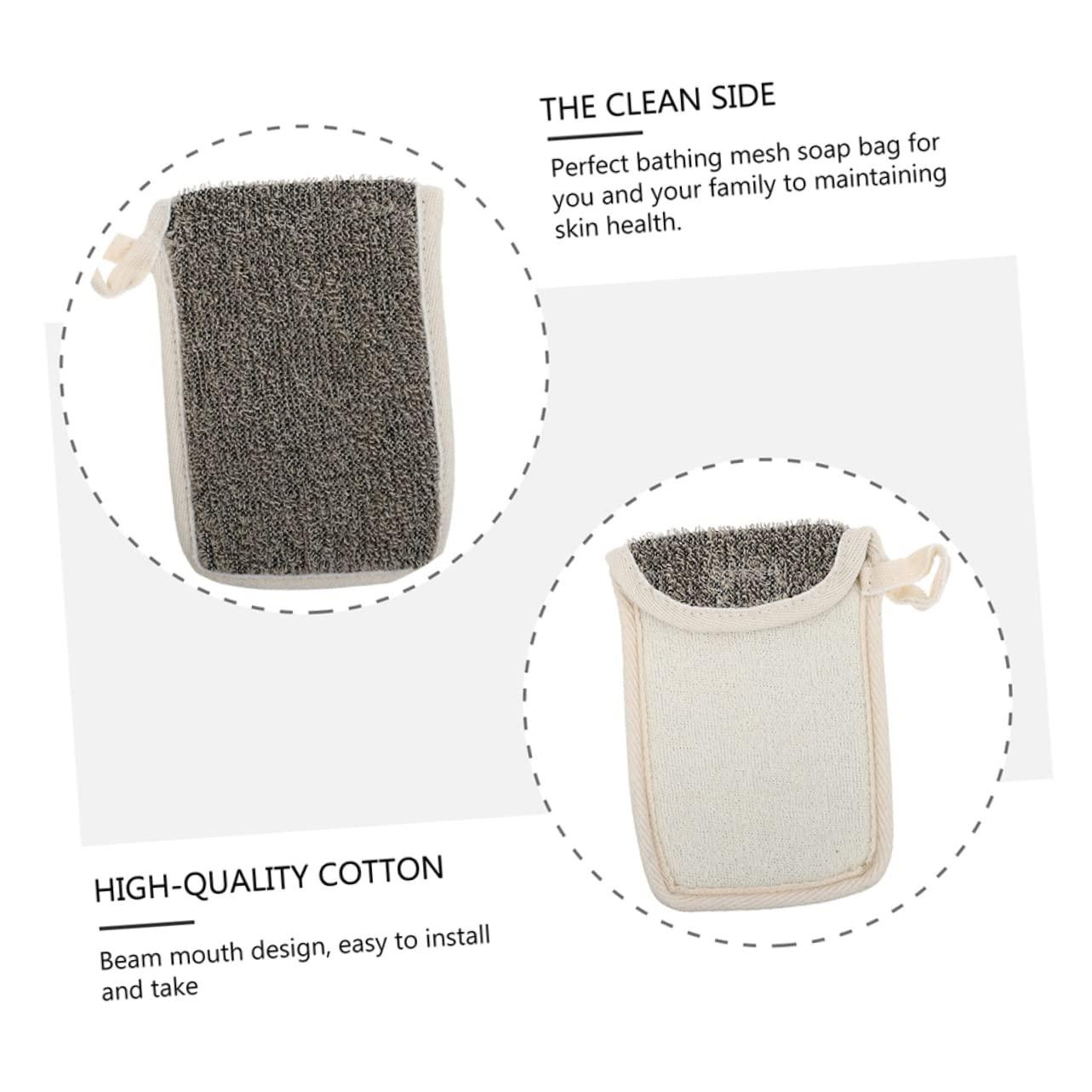 AUTSUPPL AUTSUPPL 5pcs Soap Bag Net Facial Er Exfoliating Mesh Soap Net Pouch Face Cleaning Foaming Net Cleansing Foaming Net Dry Fast Easy to Hang