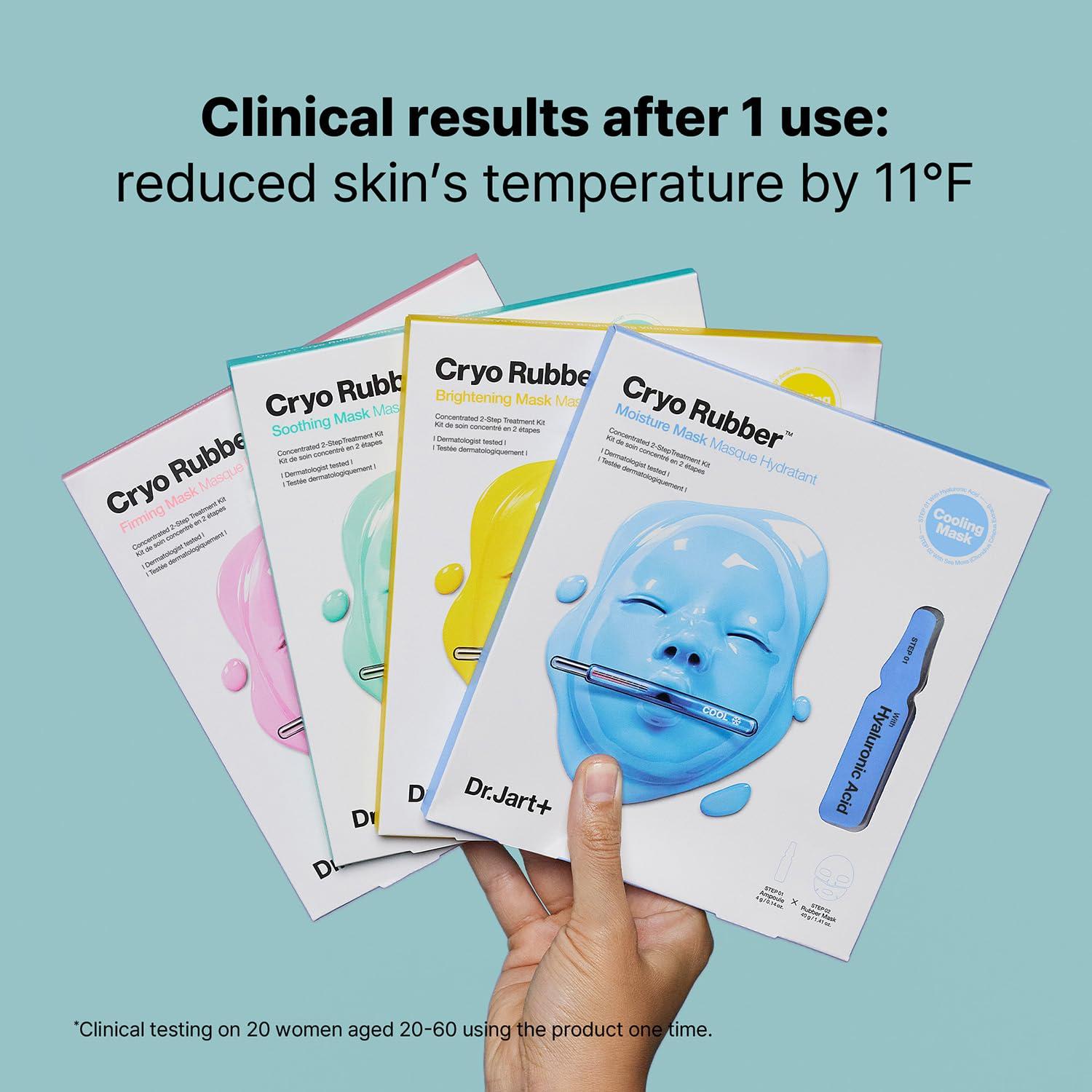 Dr.Jart+ Dr.Jart+ Cryo Rubber Soothing Face Mask | Hydrates and Reduces Redness | Korean Skin Care, 1 Pack