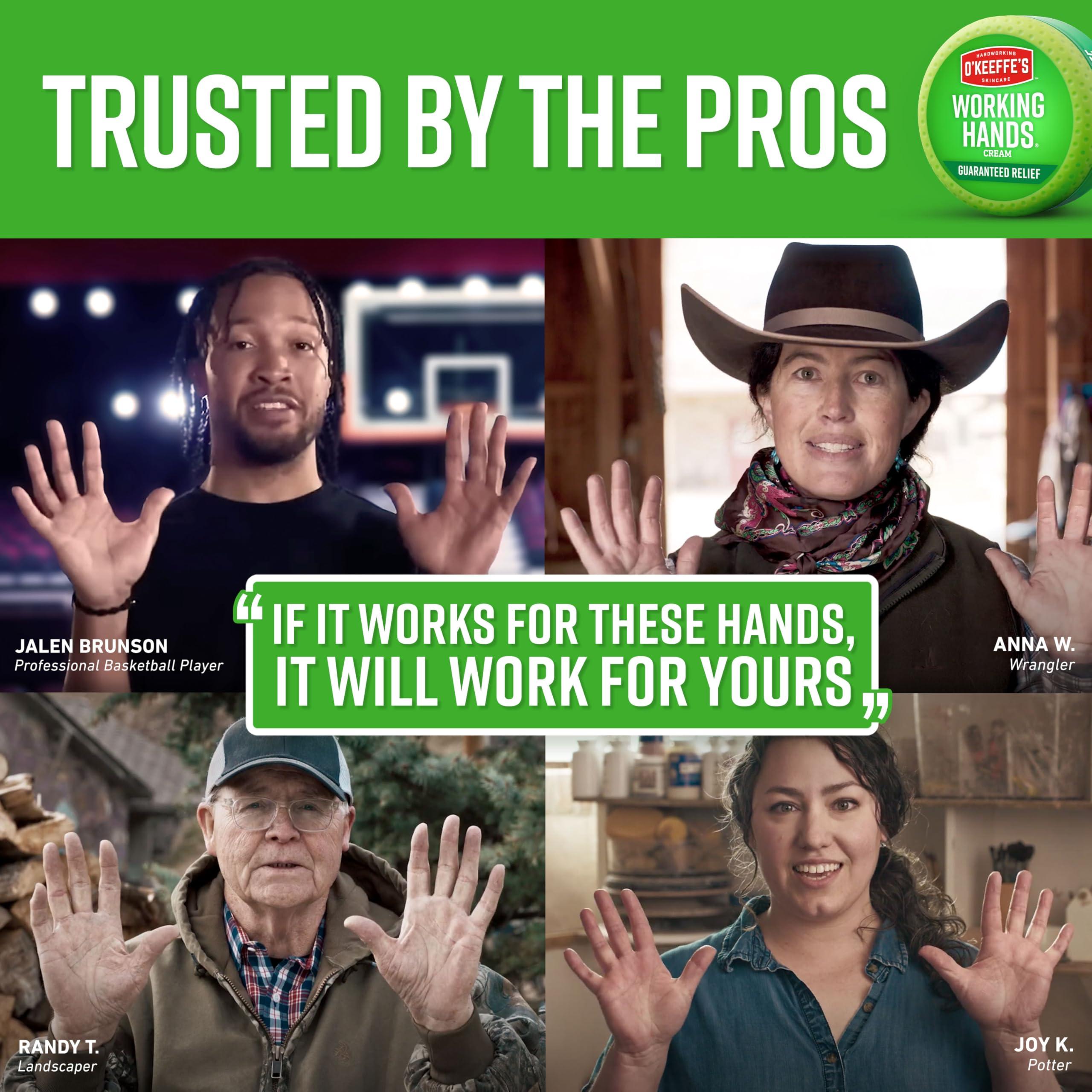 O'Keeffe's O'Keeffe's Working Hands Hand Cream for Extreme Dryness - 3 oz Tube (2 Pack) - Repairing Skincare for Cracked, Dry Hands