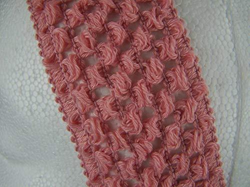 Wholesale Fashion HairClip Pink Crochet 2\" Wide Stretch Elastic Headband S Womens Rens Fashion hair Accessories for Women