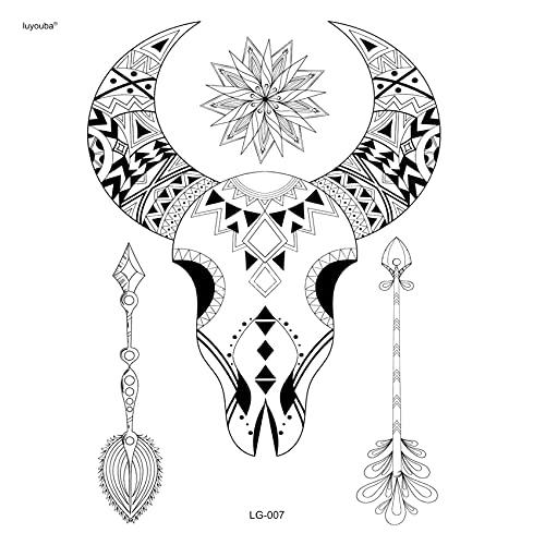 Generic Tribal Temporary Tattoo Sticker Waterproof Tatoo Wizard\'s Hat And Staff Flash Tattoo Kids Faux Tatouage Temporary Tatoo