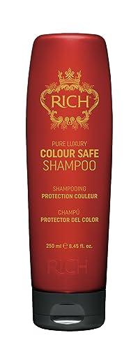 RICH RICH Pure Luxury Colour Safe Shampoo for Color Treated Hair Protect - Color Safe, Paraben & Sulfate Free Conditioner in Argan Oil, Biotin, Hyluronic Acid - 8.45 oz