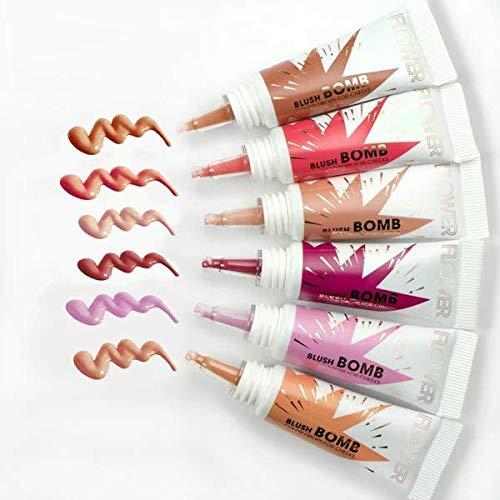FLOWER BEAUTY FLOWER Beauty By Drew Barrymore Liquid Blush Makeup Bomb Color Drops -Silky Lightweight Formula + Gel Cream Blush for Cheeks - Radiant + Glossy Finish - Buildable + Lightweight Formula - Cruelty-Free + Vegan (Melon)