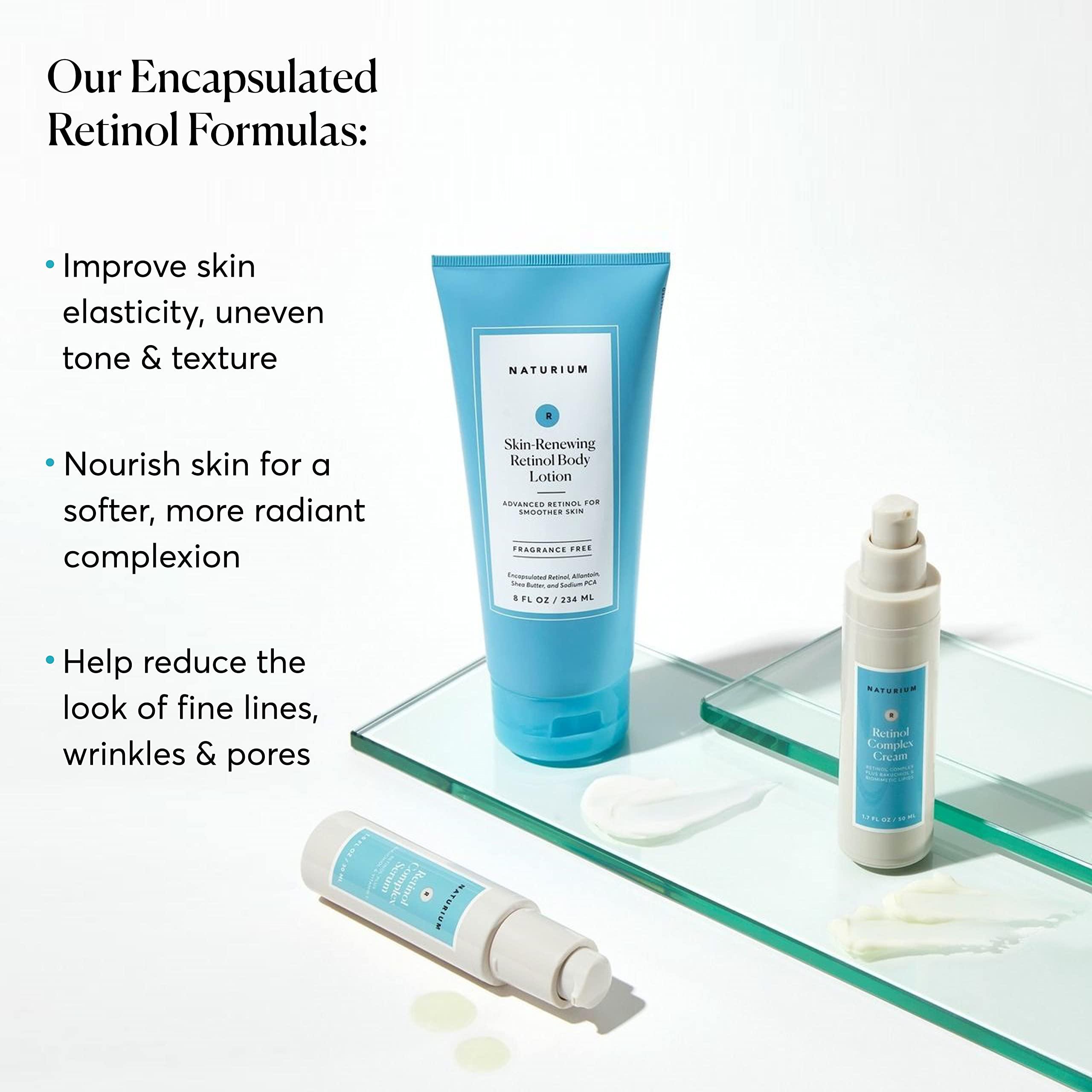 Naturium Naturium Skin-Renewing Retinol Body Lotion, Advanced Firming Anti-Aging Skin Care, with Encapsulated Retinol & Shea Butter, 8 oz