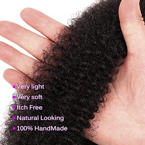 Seimainurs Seimainurs Springy Afro Twist Hair Marley Hair Spring Twist For Distressed Soft Locs Synthetic Pre-Separated Crochet Braiding Hair Marley Twist Hair Extension For Black Women (16 Inch (Pack of 3), 1B#