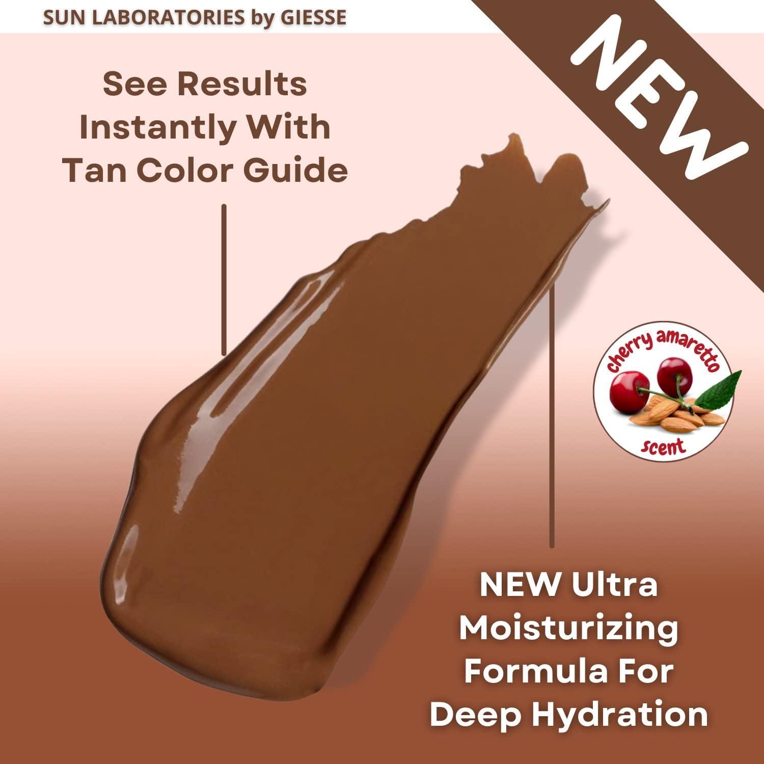 Sun Laboratories by Giesee Sun Laboratories By Giesee Dark Sunsation Sunless Tanning Lotion 8 oz - Ultra Dark Self Tanner for Men and Women, Long Lasting Tanning Lotion, Sunless Tanner Cream for Face and Body