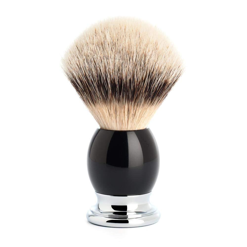 M MHLE MHLE Sophist 4-Piece Silvertip Badger Brush Safety Razor Luxury Shaving Set