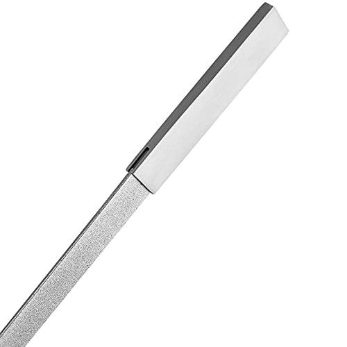Zittop Zittop Nail File - 7 Inch Stainless Steel Double Side Nail File Metal File Buffer Fingernails Toenails Manicure Files for Men Women Salon Home and Travel