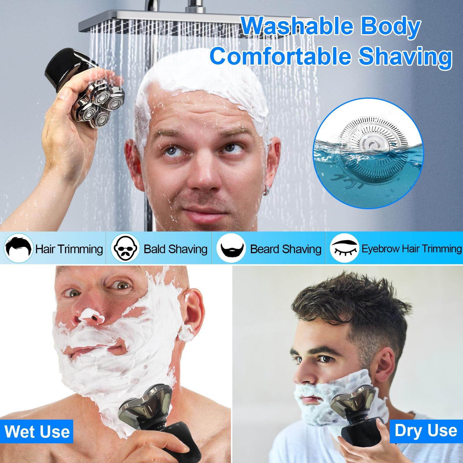 Ruzros Shaver Replacement Blades compatible Skull Shaver for Pitbull Gold PRO/Pitbull Platinum Pro Shaver Heads (12 pcs)