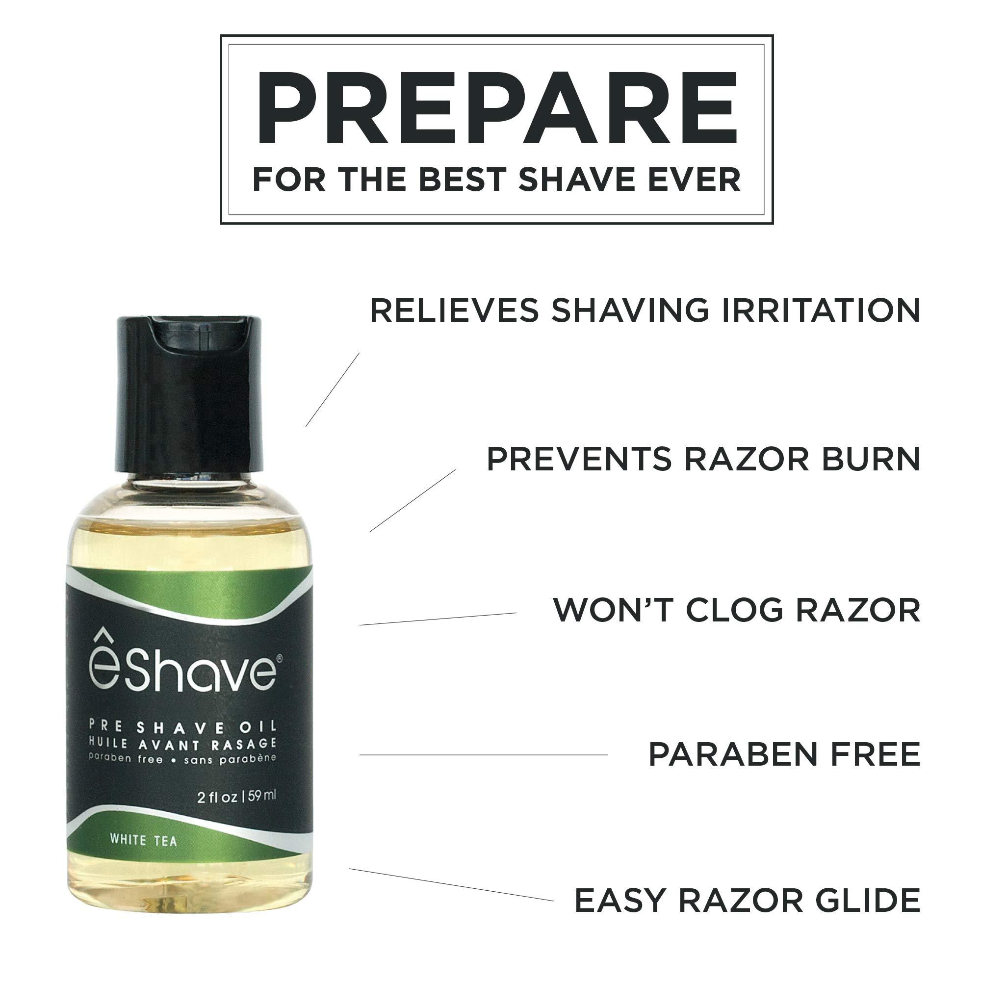 eShave eShave Pre Shave oil for men- protects from shaving irritation and razor burn- for smoothest shave and silky skin- All Natural Shaving oil 2 oz