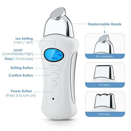 QiQiBaby QiQibaby Face Massager Facial Lifting Skin Tightening Reduce Wrinkle Galvanic Spa Face Body Care Massager Home Use Beauty Device Tool. (Color : White)