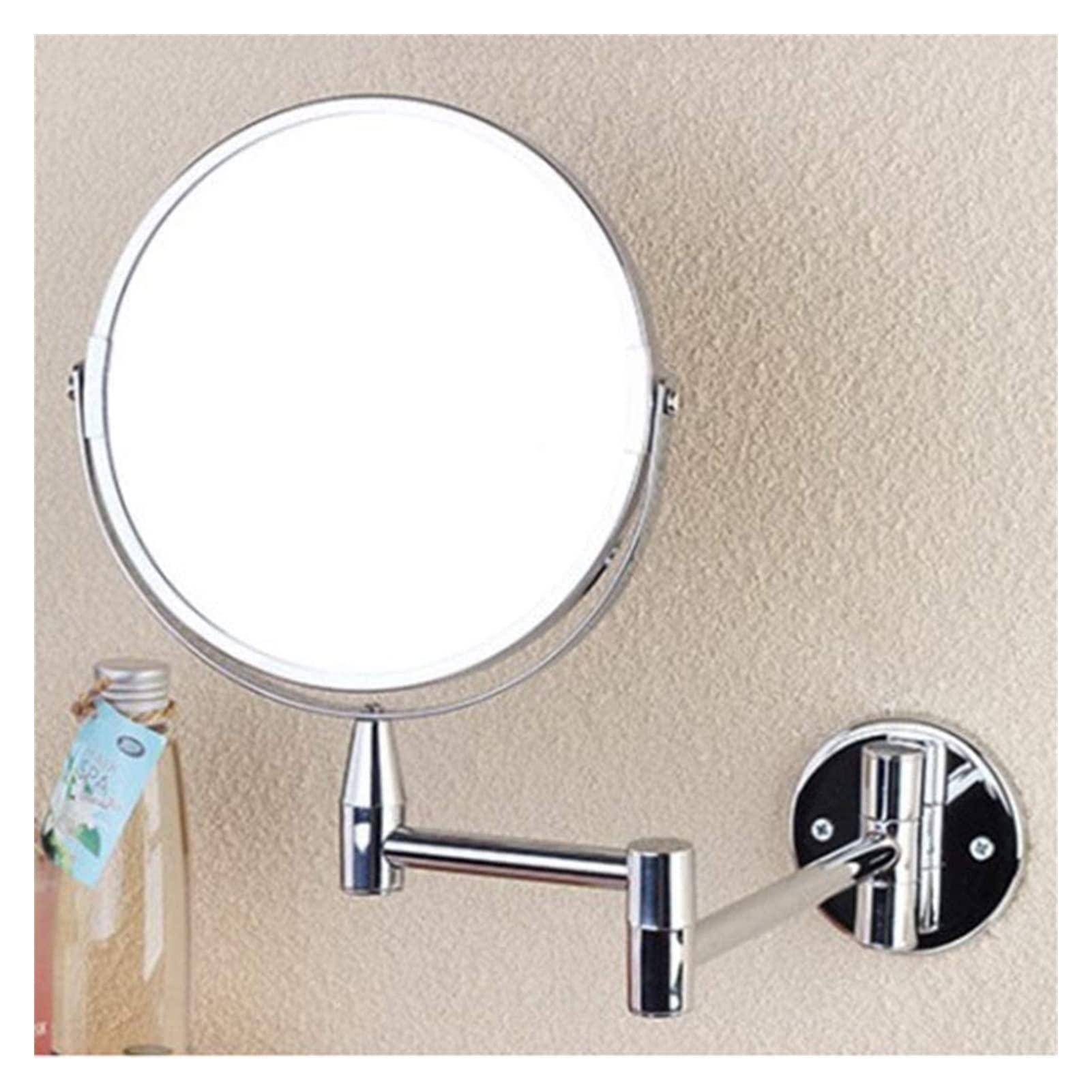 Gerrit Cosmetic Vanity Mirror Telescopic Bathroom Mirror Wall-Mounted Folding 7 Inch Beauty Mirror/Vanity Mirror/Makeup Mirror LED Vanity