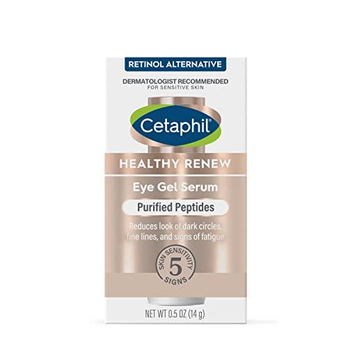 Cetaphil Cetaphil Healthy Renew Hydrating Eye Gel Serum 0.5 Oz, 24Hr Under Eye Cream for Anti Aging, Reduces the Appearance of Dark Circles and Wrinkles, Retinol Alternative Peptide Serum, For Sensitive Skin