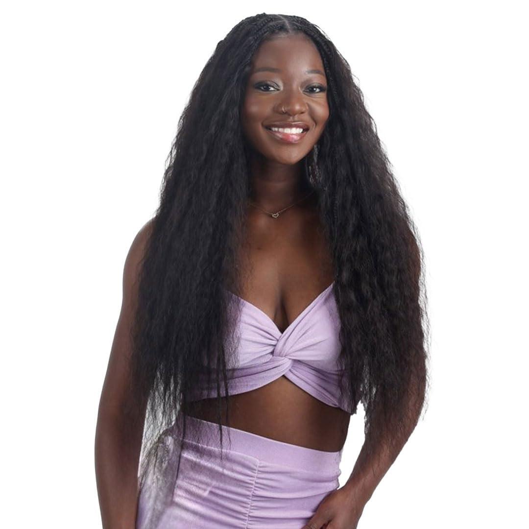 FREE TRESS FreeTress Human Hair Braids - Super Bulk 18\" (1 JET BLACK)