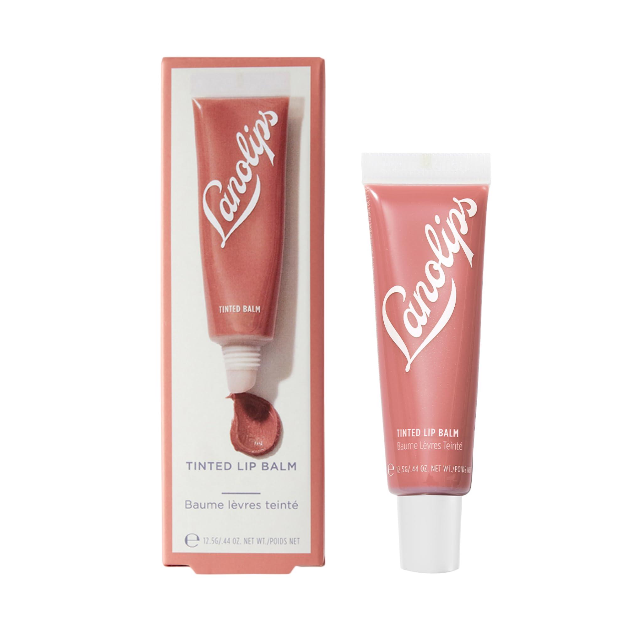 Lanolips Lanolips Tinted Lip Balm - Lip Moisturizer with Lanolin Oil for Shiny, Hydrated Lips - Hydrating Tinted Lip Gloss Tube for Dry Lips - Perfect Nude (12.5g / 0.44oz)