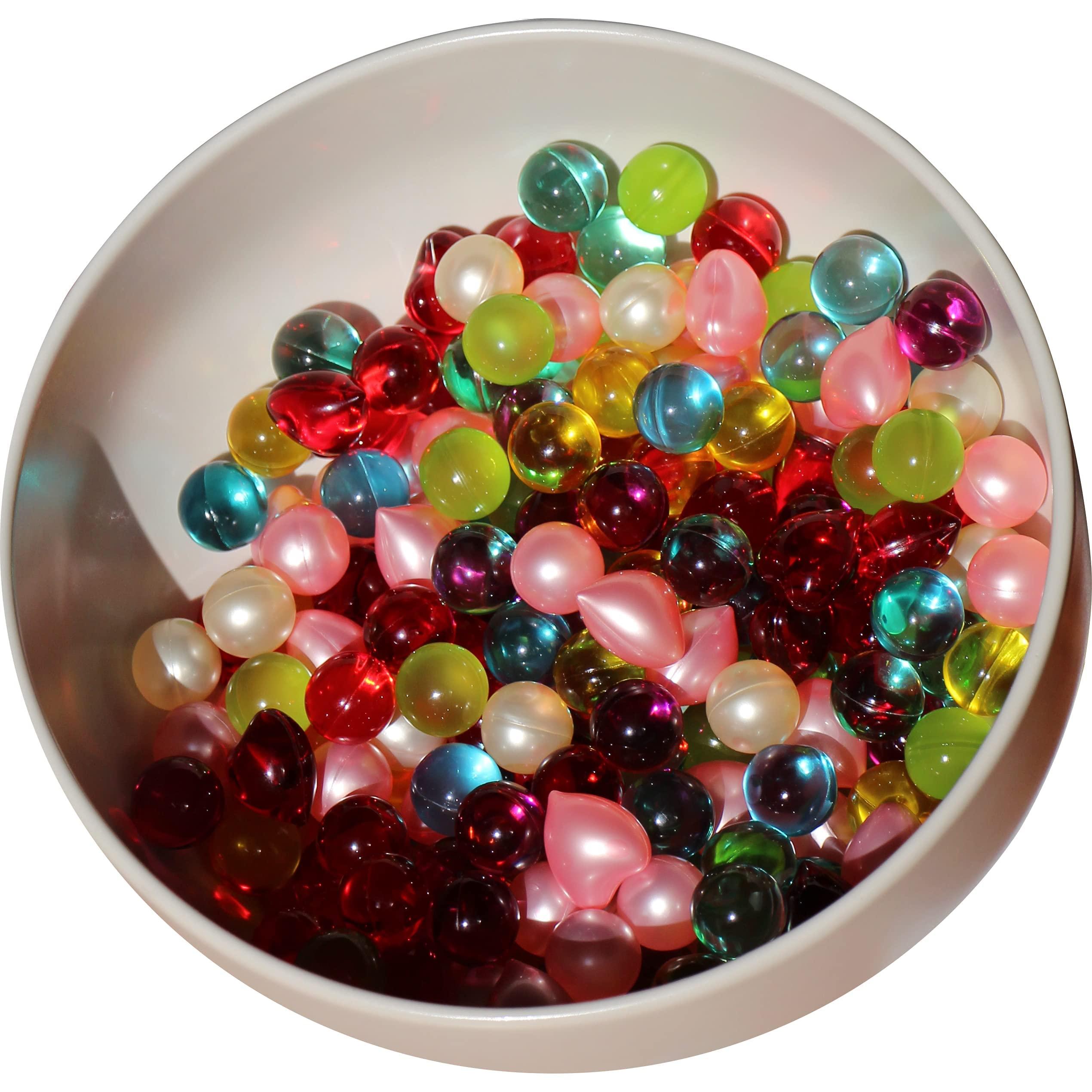 SKLEER Bath Oil Beads (Pearls) - Mixed Colors - The Way You Remember Them (Pack of 100)