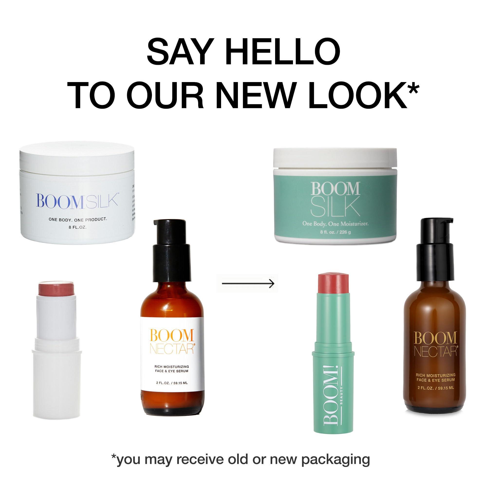 BOOM! by Cindy Joseph BOOM! by Cindy Joseph Boomstick Trio - 3 Pack Boom Makeup Sticks - Blush Stick in Rose Nude, Highlighter Stick & Moisturizer Stick - Multi-Use Vegan Makeup Sticks for Older Women & Mature Skin