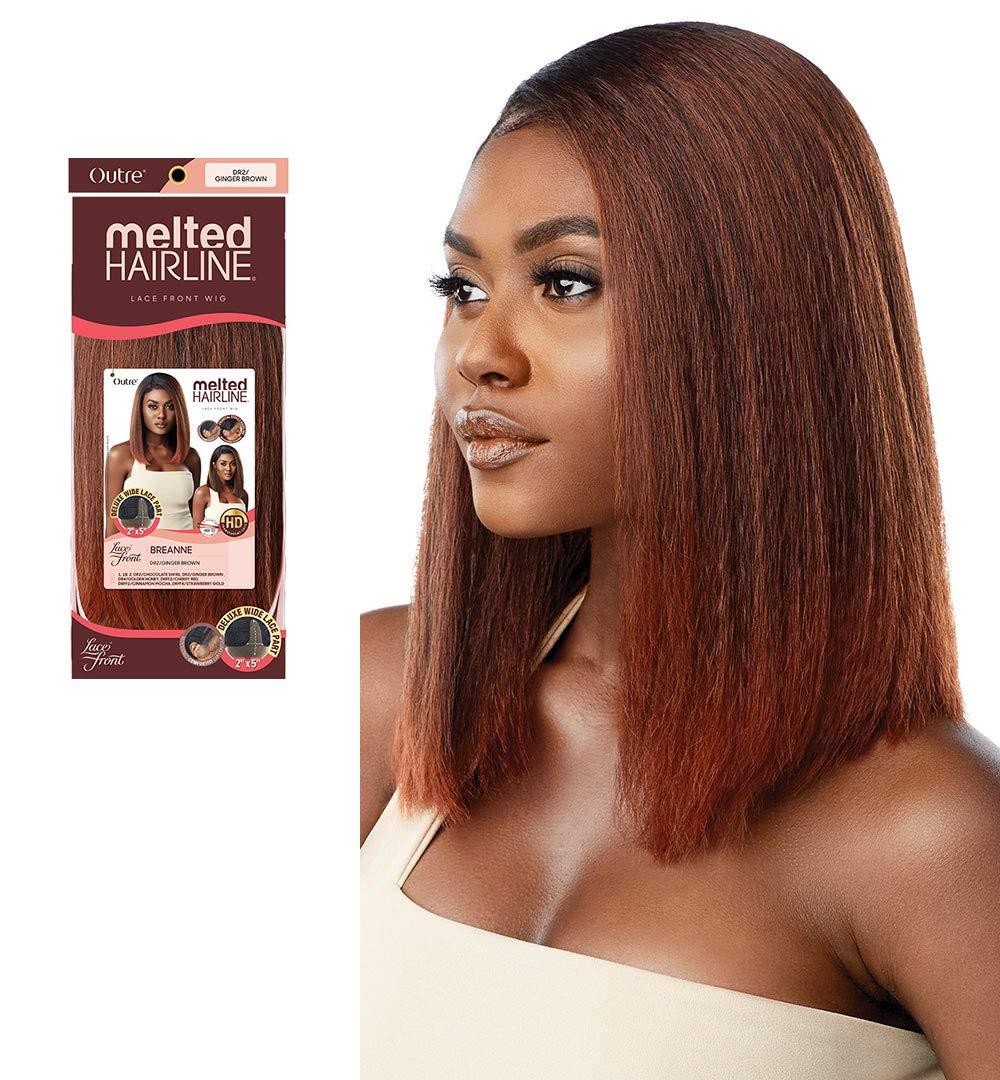 Outre Outre Melted Hairline Lace Front Wig HD Transparent Lace Deluxe Wide Lace Part 2x5 BREANNE (1B)