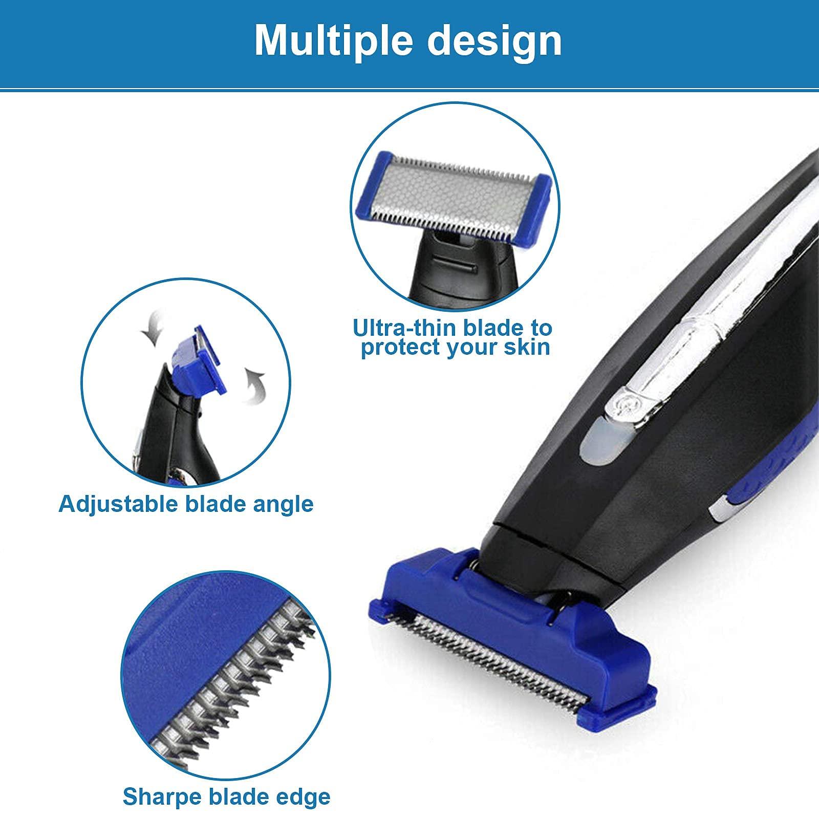 LinMei LinMei Razor Replacement Head Compatible for Gen 1 Micro Touches Solo Trimmer Replacement Cutter Head Solo Hybrid Shaver Replacement Blades Include 2 Cleaning Brush