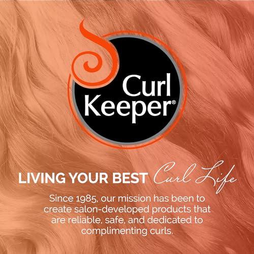 Curl Keeper Curl Keeper Heat Protection Cream for All Curl Types - Travel-Size Thermal Styling Protectant for Curly Hair, Flat Iron & Blow Dry (8 Fl Oz)