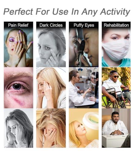 GELMAY Under Eye Patches for Puffy Eyes, Reusable Ice Gel Eye Pad Cooling Eye Patch Hot Cold Therapy Eye Mask 8 Pack